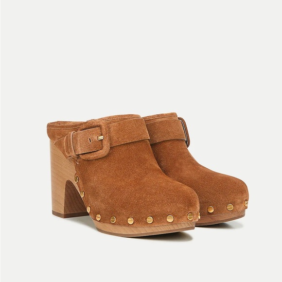 Veronica Beard Dacey Suede Clogs 6 M - Picture 1 of 6